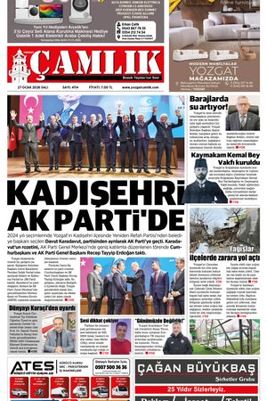 Yozgat Çamlık Gazetesi 27-01-2026