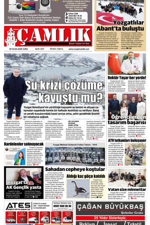Yozgat Çamlık Gazetesi 30-01-2026