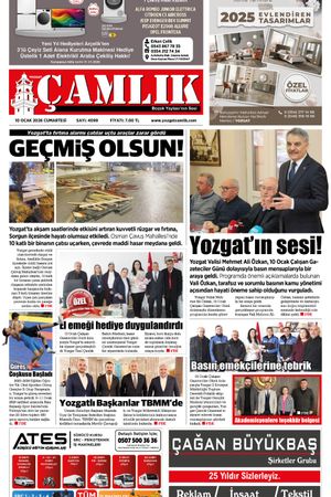 Yozgat Çamlık Gazetesi 10-01-2026