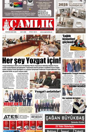 Yozgat Çamlık Gazetesi 09-01-2026
