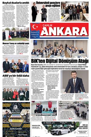 Çamlık Ankara Gazetesi 13-02-2026