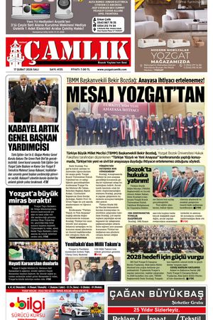 Yozgat Çamlık Gazetesi 17-02-2025