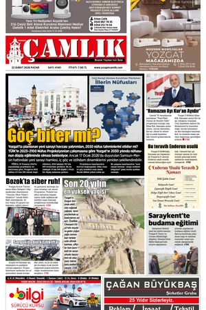 Yozgat Çamlık Gazetesi 22-02-2025