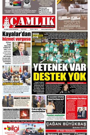 Yozgat Çamlık Gazetesi 23-02-2025