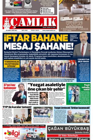 Yozgat Çamlık Gazetesi 24-02-2025