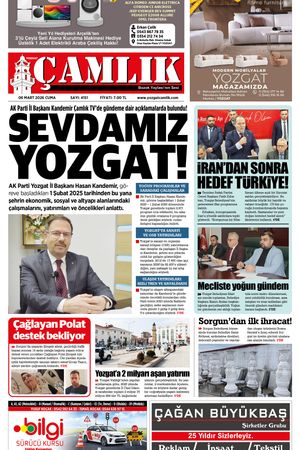 Yozgat Çamlık Gazetesi 06-03-2026
