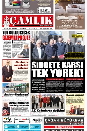 Yozgat Çamlık Gazetesi 12-03-2026