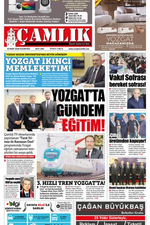 Yozgat Çamlık Gazetesi 16-03-2026