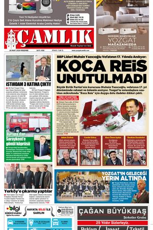 Yozgat Çamlık Gazetesi 26-03-2026