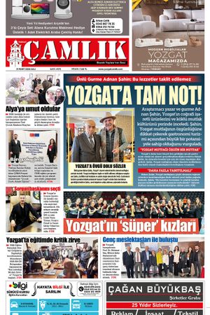 Yozgat Çamlık Gazetesi 31-03-2026