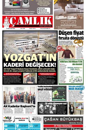 Yozgat Çamlık Gazetesi 27-03-2026