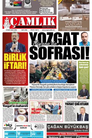 Yozgat Çamlık Gazetesi 13-03-2026