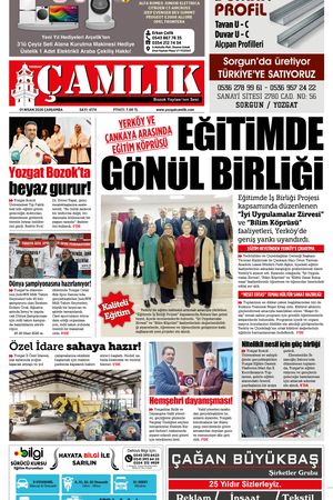 Yozgat Çamlık Gazetesi 01-04-2026