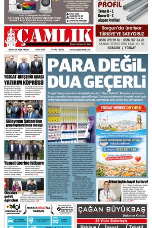 Yozgat Çamlık Gazetesi 05-04-2026