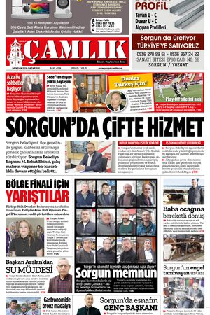 Yozgat Çamlık Gazetesi 06-04-2026