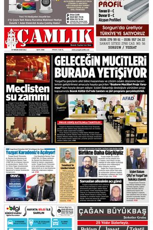 Yozgat Çamlık Gazetesi 07-04-2026