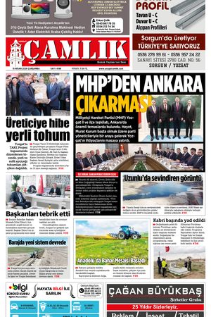 Yozgat Çamlık Gazetesi 15-04-2026
