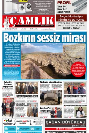 Yozgat Çamlık Gazetesi 19-04-2026