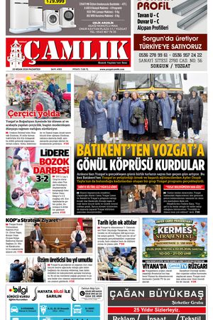 Yozgat Çamlık Gazetesi 20-04-2026