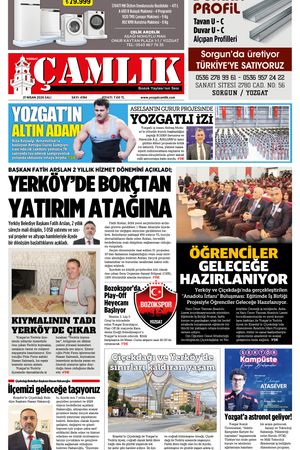 Yozgat Çamlık Gazetesi 21-04-2026