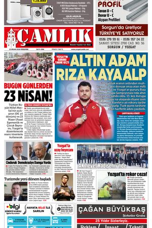 Yozgat Çamlık Gazetesi 23-04-2026