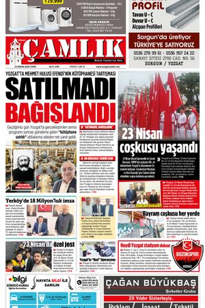 Yozgat Çamlık Gazetesi 24-04-2026
