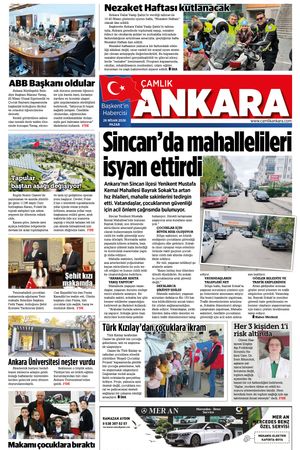 Çamlık Ankara Gazetesi 26-04-2026