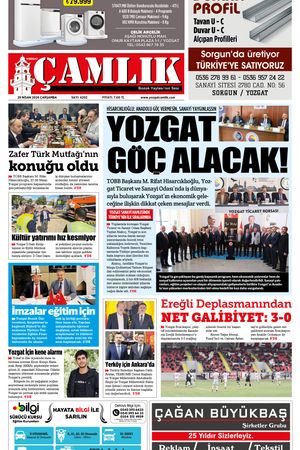 Yozgat Çamlık Gazetesi 29-04-2026