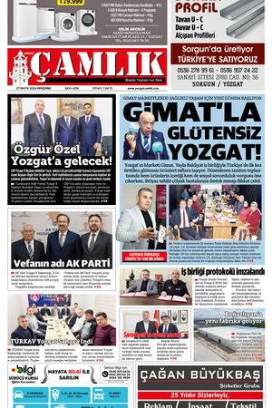 Yozgat Çamlık Gazetesi 07-05-2026