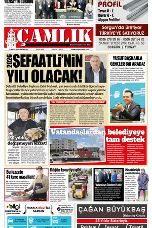 Yozgat Çamlık Gazetesi 11-05-2026