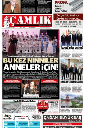 Yozgat Çamlık Gazetesi 12-05-2026