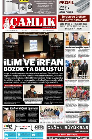 Yozgat Çamlık Gazetesi 13-05-2026