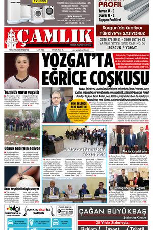 Yozgat Çamlık Gazetesi 14-05-2026