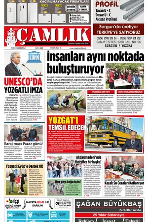 Yozgat Çamlık Gazetesi 19-05-2026