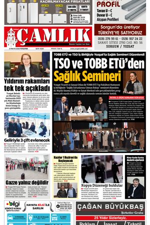 Yozgat Çamlık Gazetesi 21-05-2026