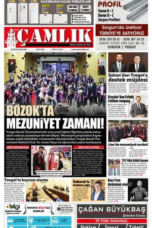 Yozgat Çamlık Gazetesi 22-05-2026
