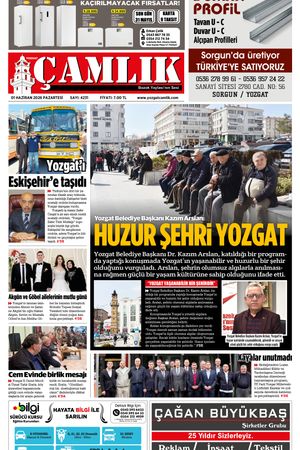 Yozgat Çamlık Gazetesi 01-06-2026