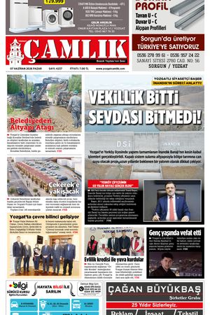 Yozgat Çamlık Gazetesi 07-06-2026
