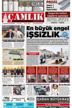 Yozgat Çamlık Gazetesi 10-06-2026