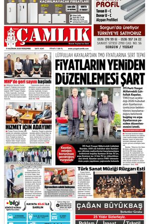 Yozgat Çamlık Gazetesi 11-06-2026