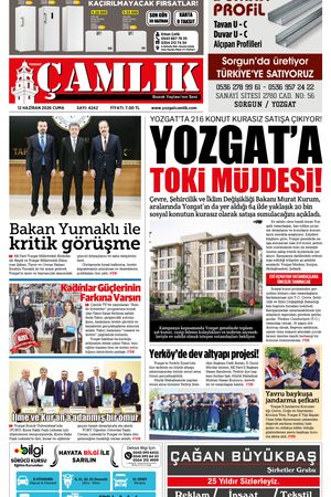 Yozgat Çamlık Gazetesi 12-06-2026