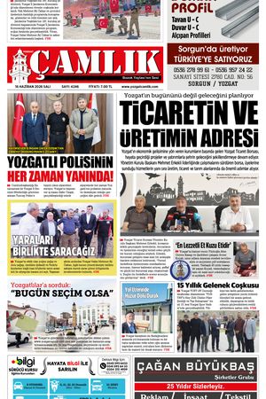 Yozgat Çamlık Gazetesi 16-06-2026
