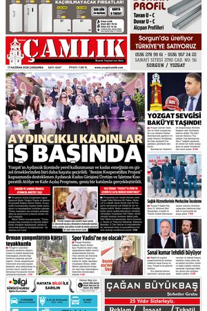 Yozgat Çamlık Gazetesi 17-06-2026