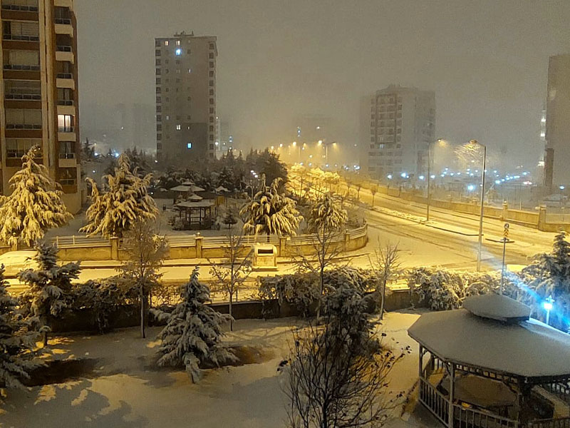 Ankara Etimesgut Kar Yagisi 5