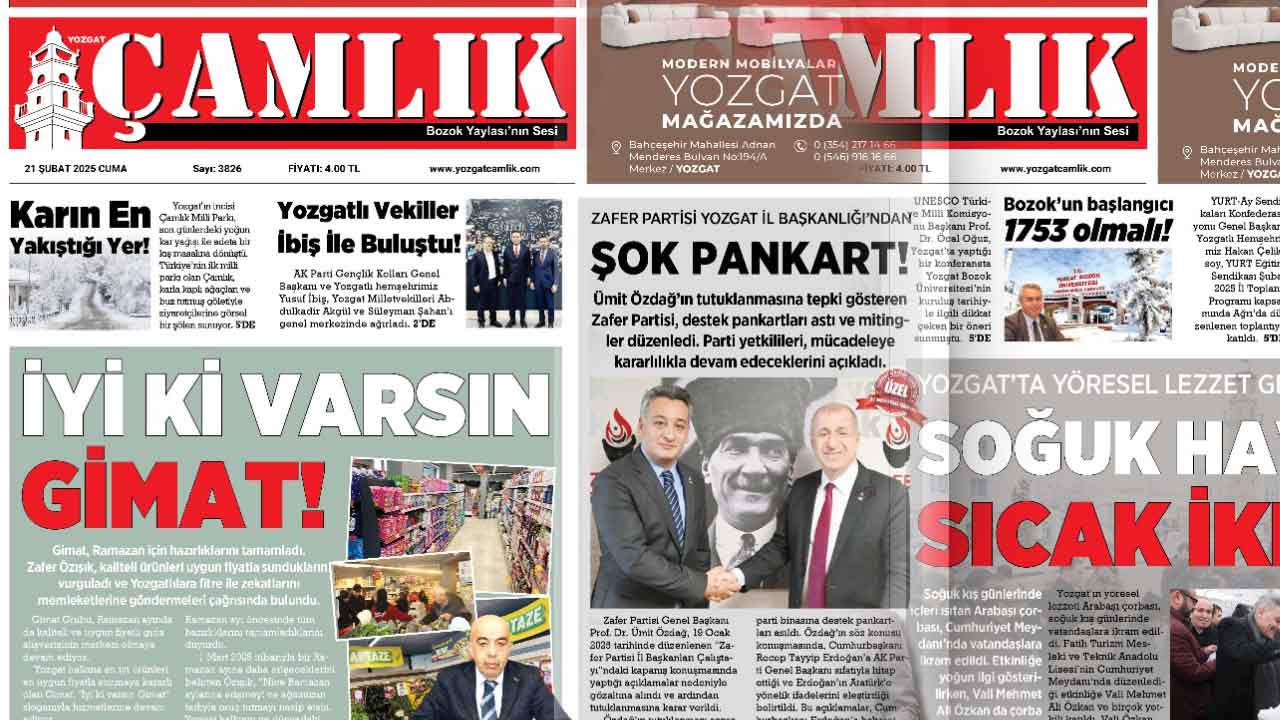 Yozgat Haber Gazeteler 1