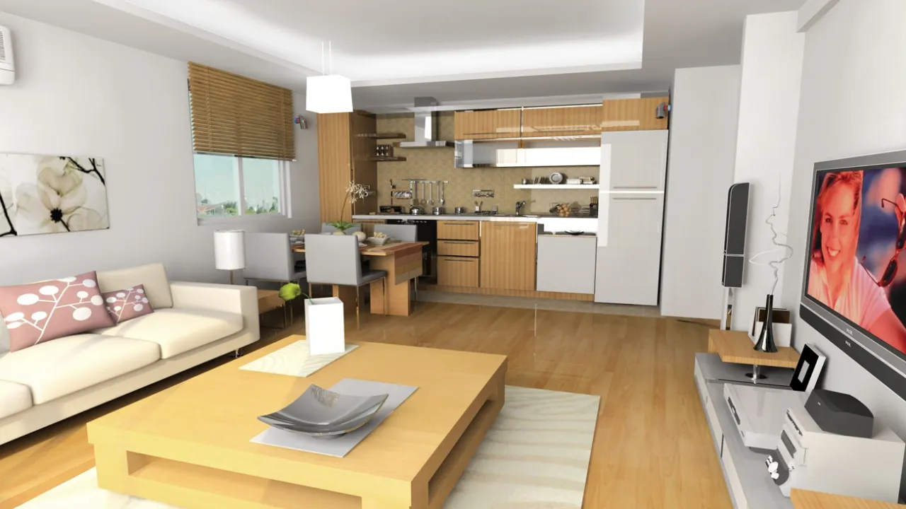 1+0 Evlerin Satışı Yeniden Serbest Daire