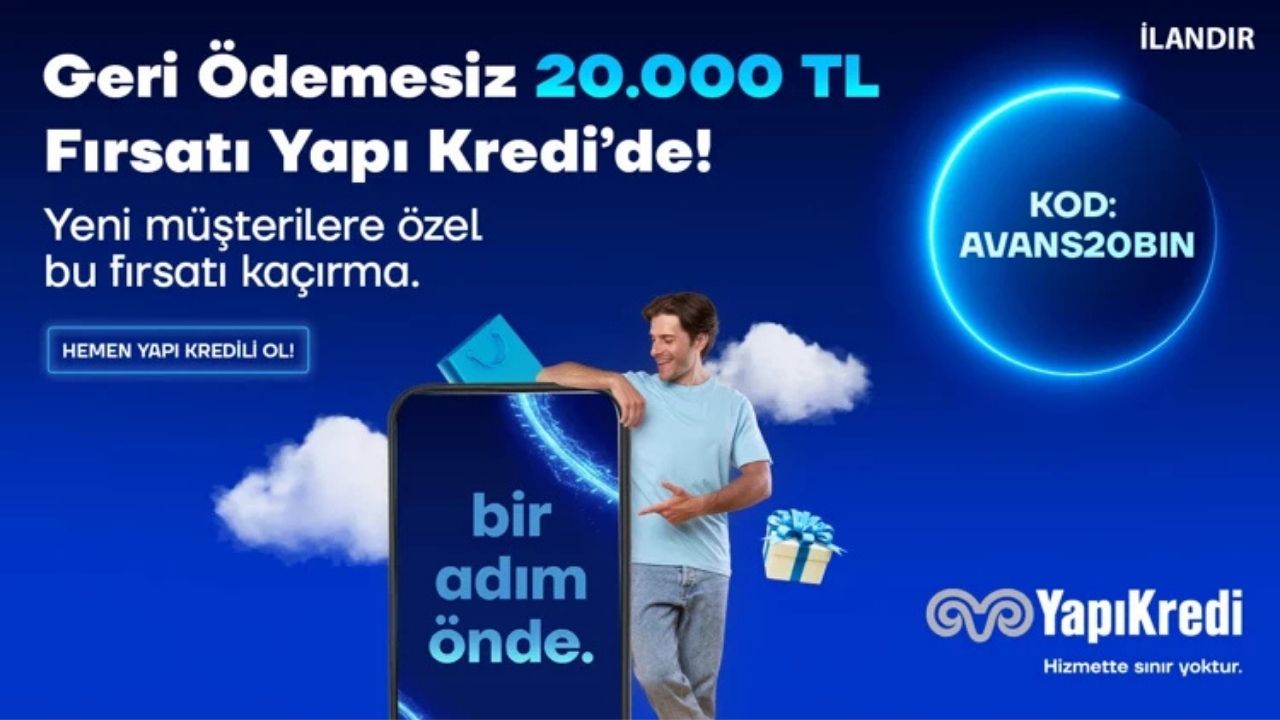 Yapı Kredi’den Eylül Sürprizi Geri Ödemesiz 20.000 Tl Nakit Destek Kampanyası Başladı