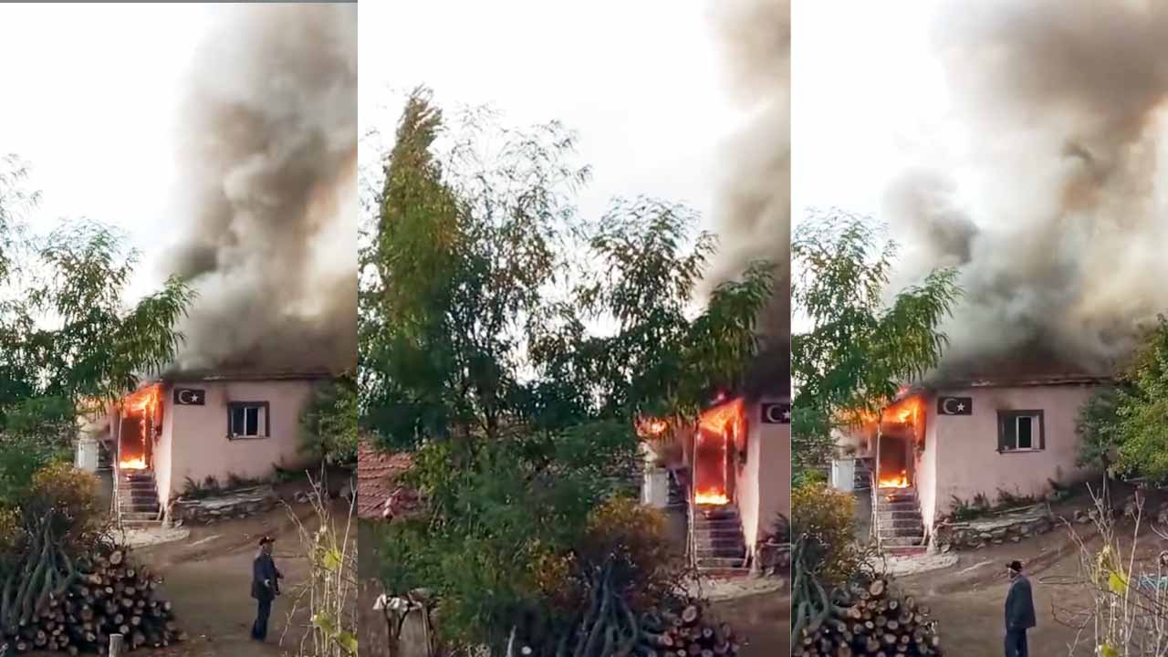 Sorgunda Yangın Paniği