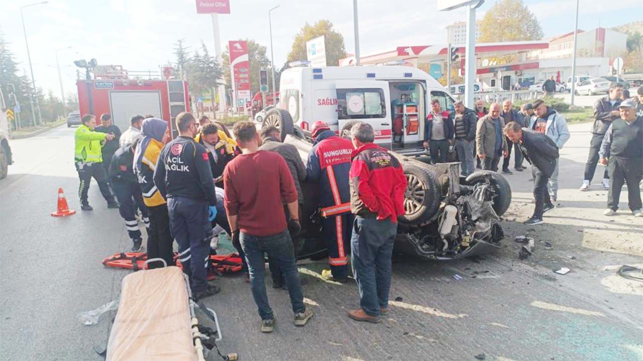 Çorum Takla Araba Kaza (2)