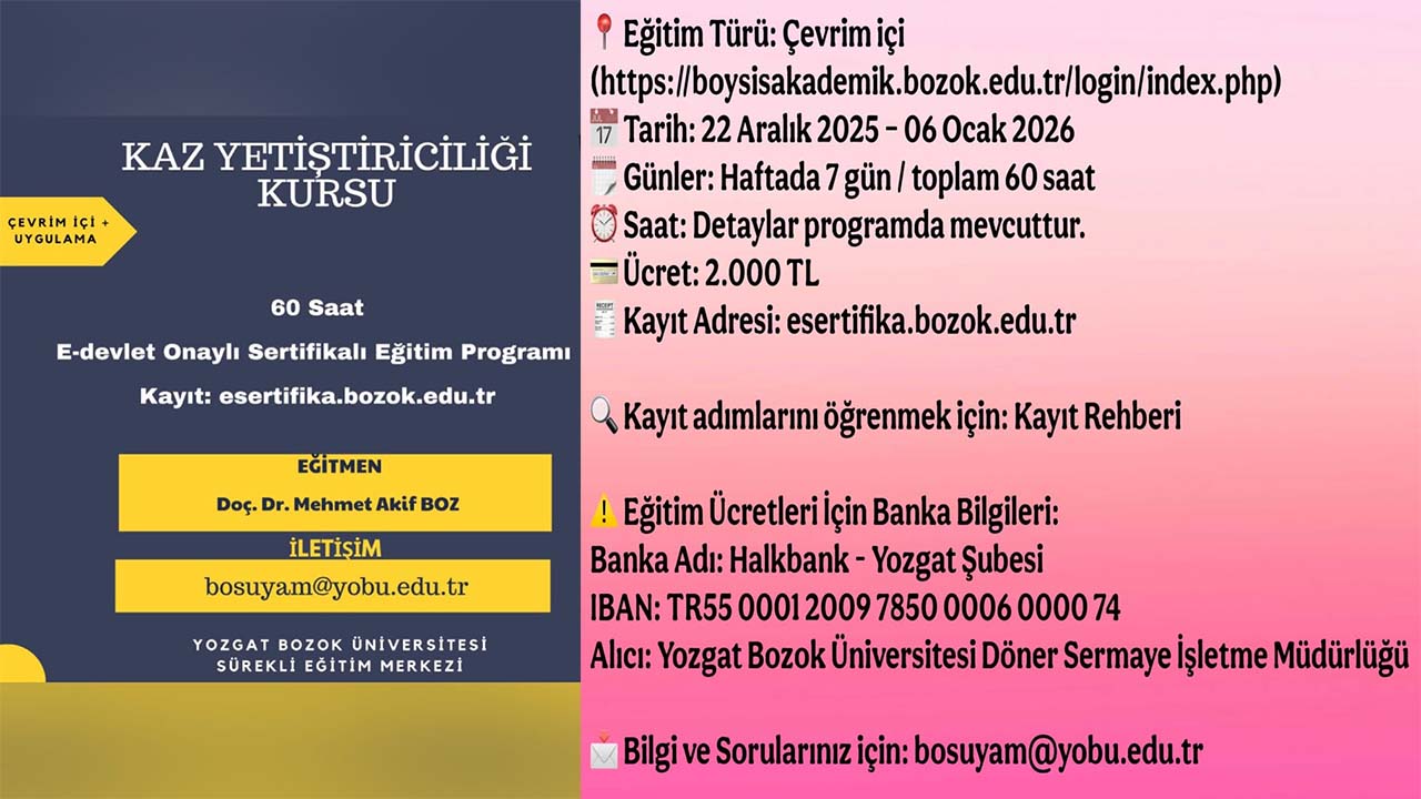 Kaz Yetiştiriciliği Kurs (3)